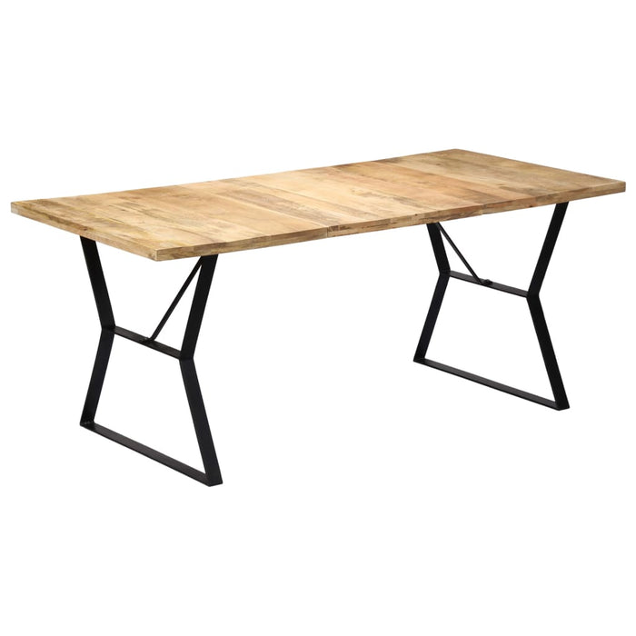 Dining table 140 x 80 x 76 cm solid mango wood