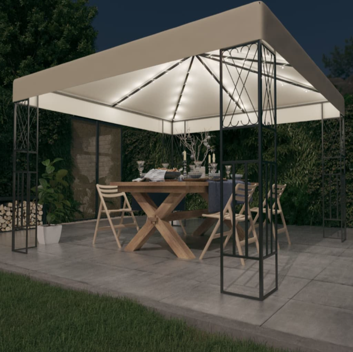 Pavillon Paloma mit Solar-LED-Lichterkette im SALE für 268,90 € bei www.Atiaro.com