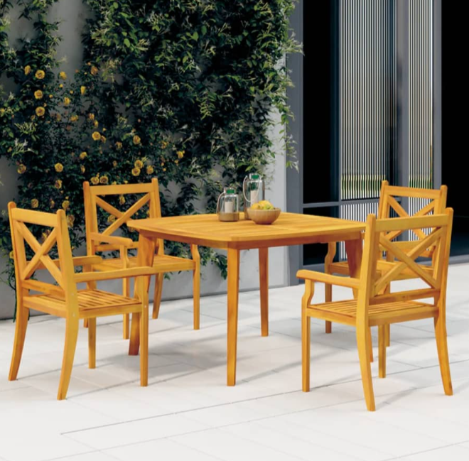 Gartentisch Valentia Massivholz Akazie (in 2 Größen erhältlich)