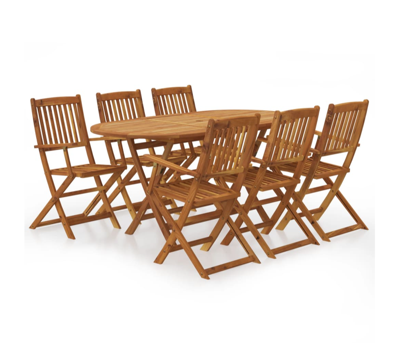 Garten-Essgruppe Akazio Massivholz-Akazie