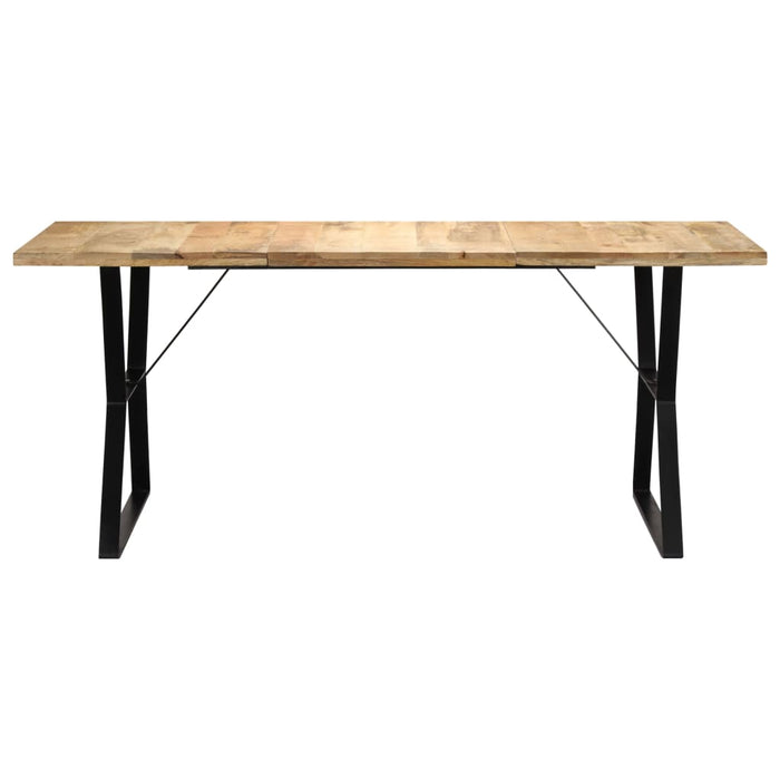 Dining table 140 x 80 x 76 cm solid mango wood