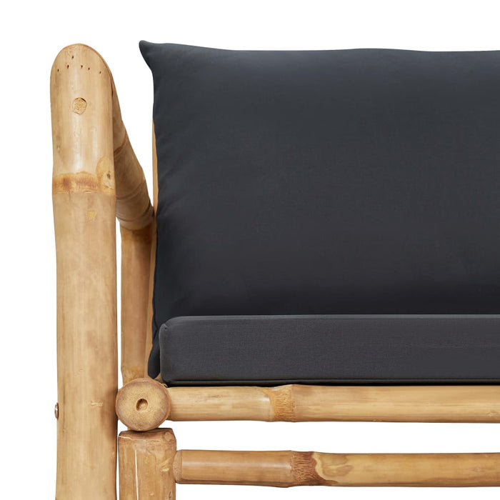 Jordi garden lounge set with bamboo cushions