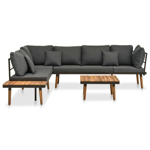 Garten-Lounge-Set Sabrina mit Auflagen aus Massivholz-Akazie Günstig und Versandkostenfrei auf Atiaro.com