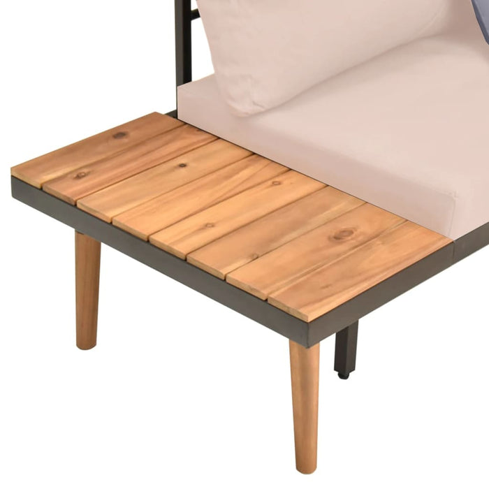 Garten-Lounge-Set Sabrina mit Auflagen aus Massivholz-Akazie Günstig und Versandkostenfrei auf Atiaro.com