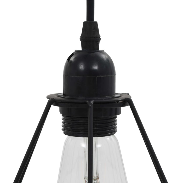 Deckenlampe Franz Diamant-Design Schwarz Hängelampe