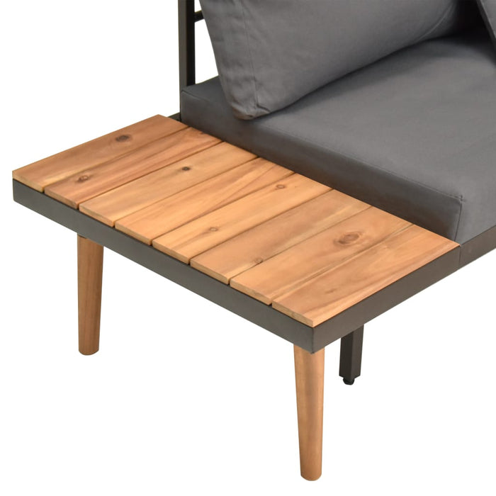 Garten-Lounge-Set Sabrina mit Auflagen aus Massivholz-Akazie Günstig und Versandkostenfrei auf Atiaro.com