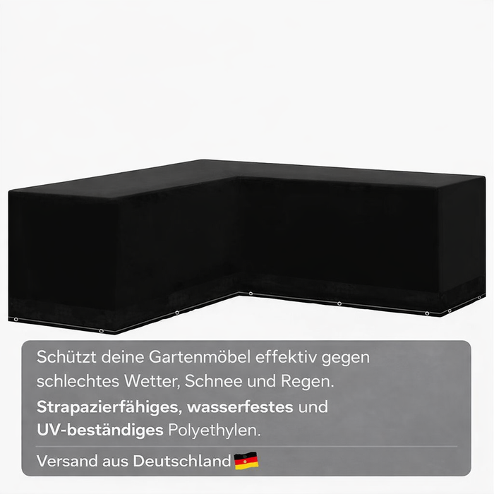 Gartenmöbelabdeckung L-Form (verschiedene Größen)