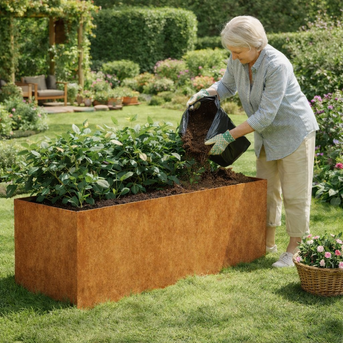 Hochbeet Marina aus Cortenstahl in 6 Größen verfügbar
