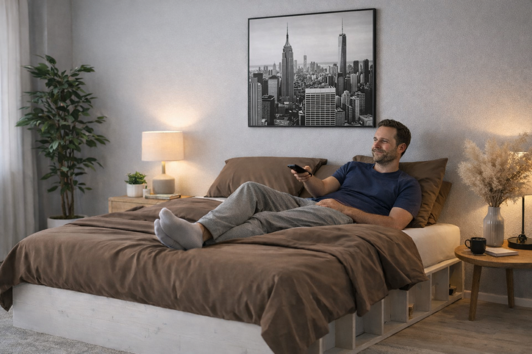 Massivholzbett Benaru in Weiss inkl. Lattenrost Massivholz Kiefer