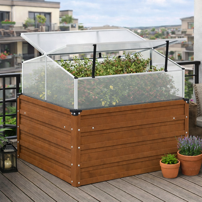 Cortenstahl-Gewächshaus Marta