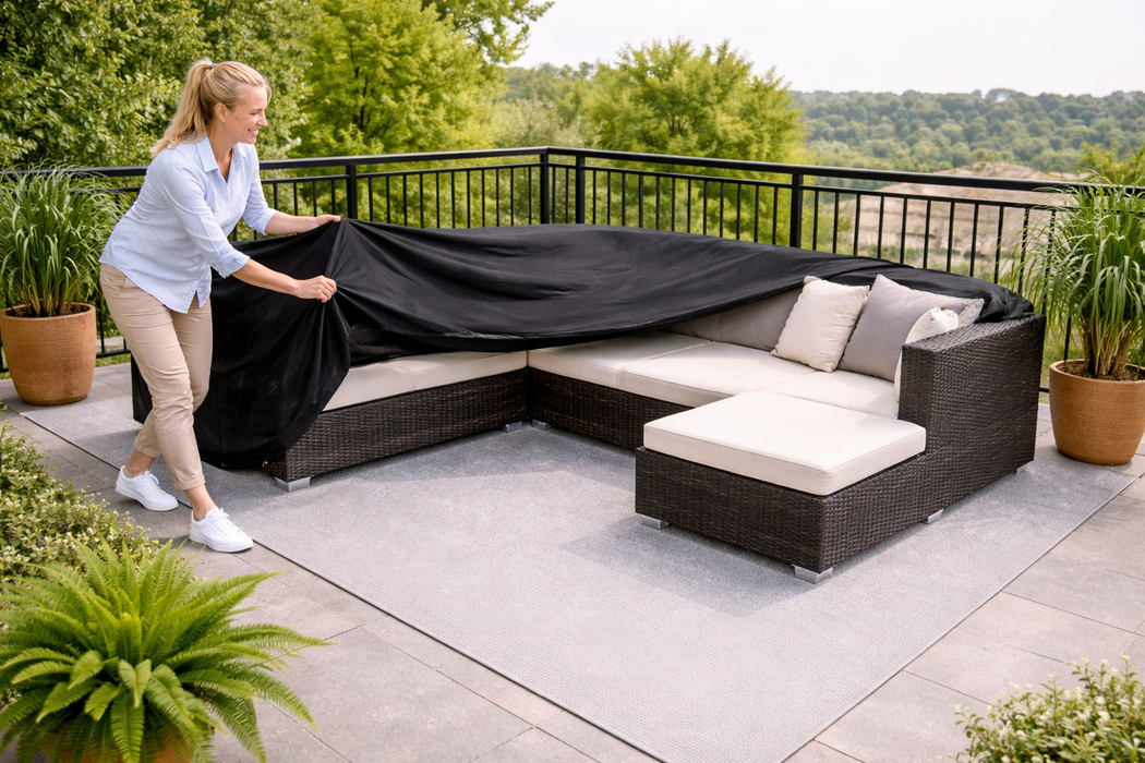 Gartenmöbel-Abdeckung für L-förmige Gartenmöbel