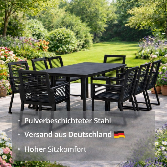 Garten-Essgruppe Fabiano Schwarz