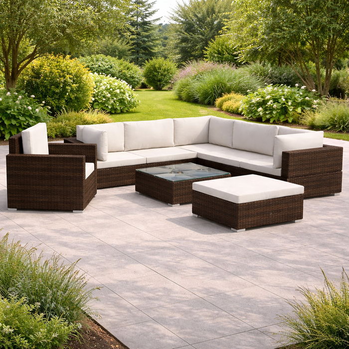 Gartenlounge Laguna mit Auflagen Poly Rattan