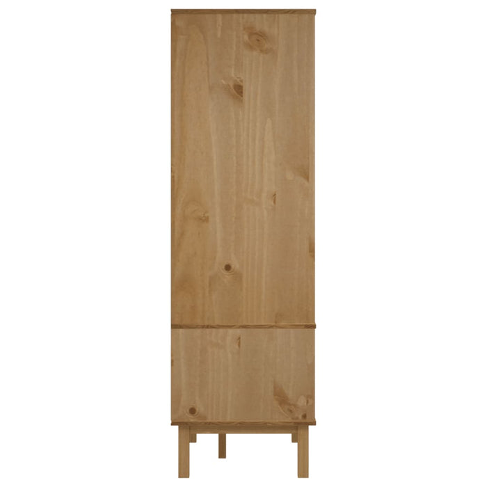 Kleiderschrank Emma aus massivem Akazienholz 172cm Höhe