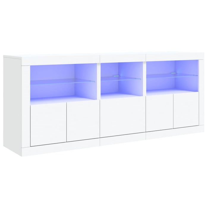 Led-Sideboard Aiman mit Glasplatten
