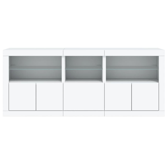 Led-Sideboard Aiman mit Glasplatten