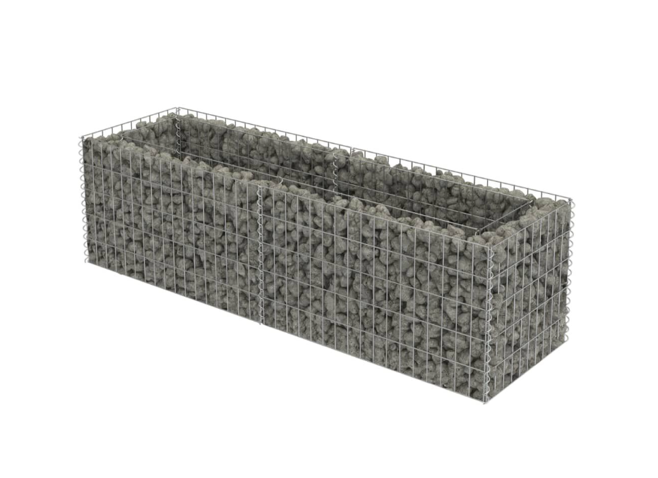 Gabionen-Hochbeet Marina Gabionenwand aus verzinktem Stahl
