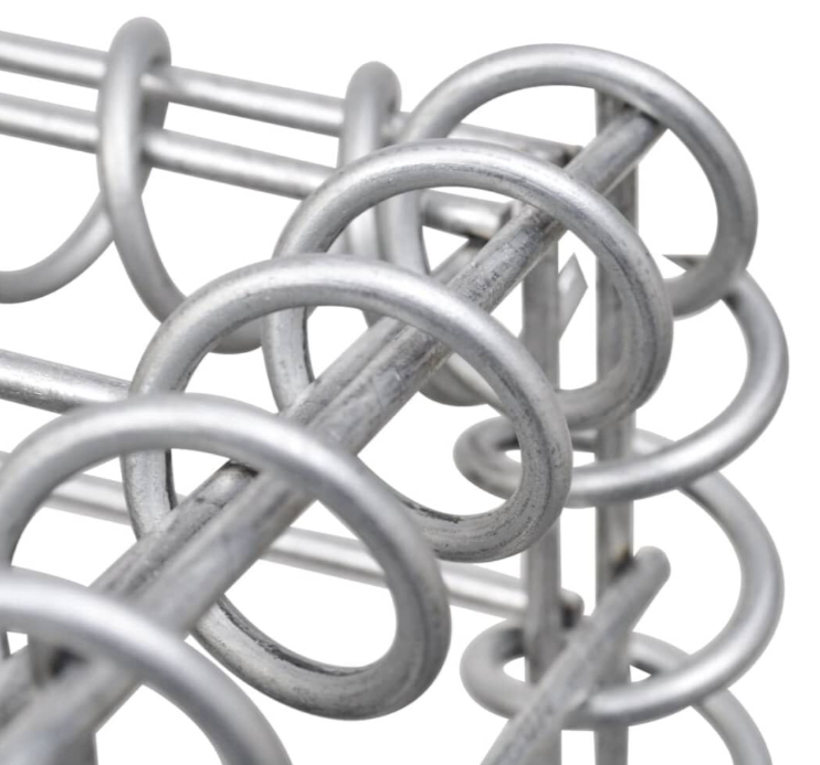 Gabionen-Hochbeet Marina Gabionenwand aus verzinktem Stahl