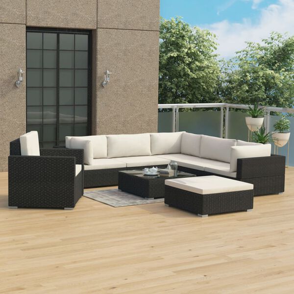 Gartenlounge Laguna mit Auflagen Poly Rattan