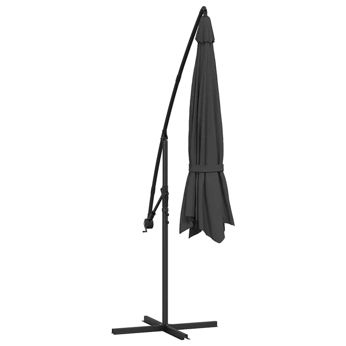 Sonnenschirm Sunshine-Pro 350cm Spannweite (Aufgeklappt) 268cm Hoch + Gratis Ständer & Bodenplatten 100Kg