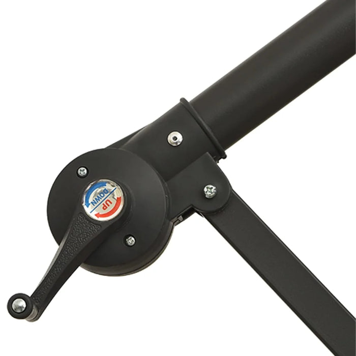 Sonnenschirm Sunshine-Pro 350cm Spannweite (Aufgeklappt) 268cm Hoch + Gratis Ständer & Bodenplatten 100Kg