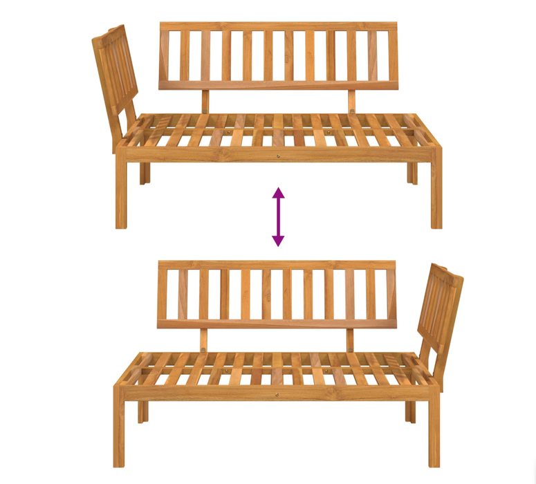 Gartenlounge-Set Valencia (Extra Dicke Kissen und Polster) Akazien-Massivholz