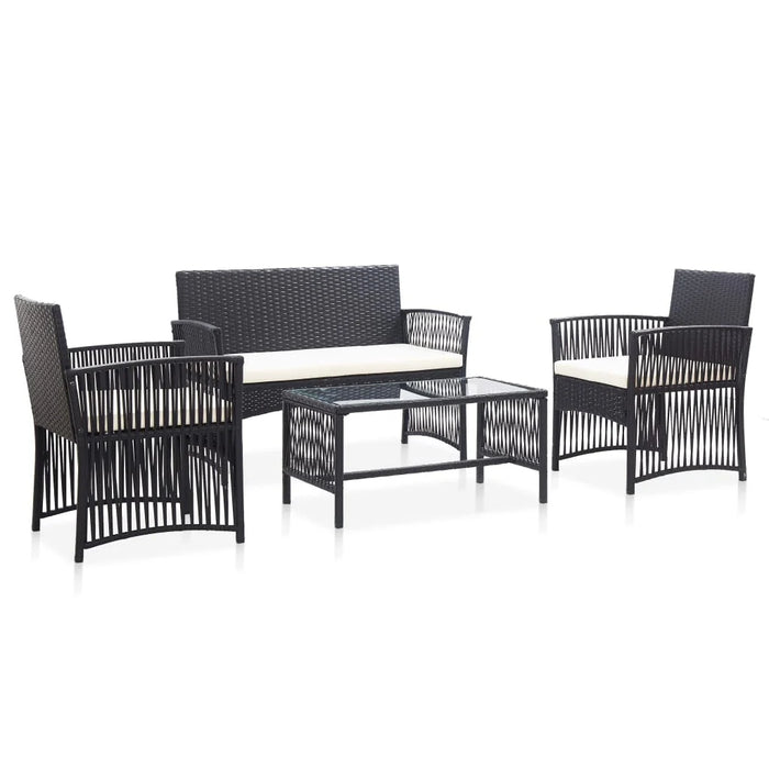 Garten-Lounge-Set Leipzig mit Auflagen und Esstisch (In 4 Farben erhältlich)