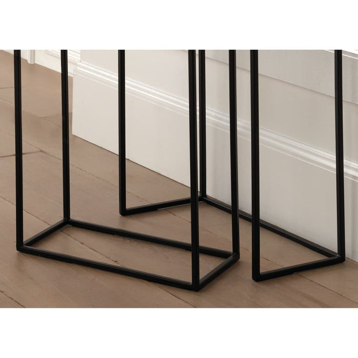Rousseau 3-tlg. Beistelltisch-Set Triplex Metall Mehrfarbig