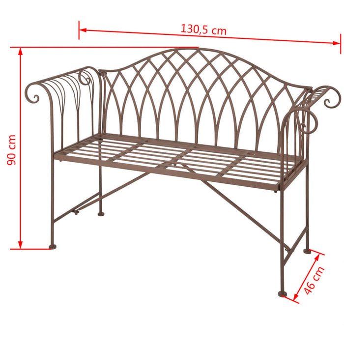 Esschert Design garden bench made of metal in Old English style MF009