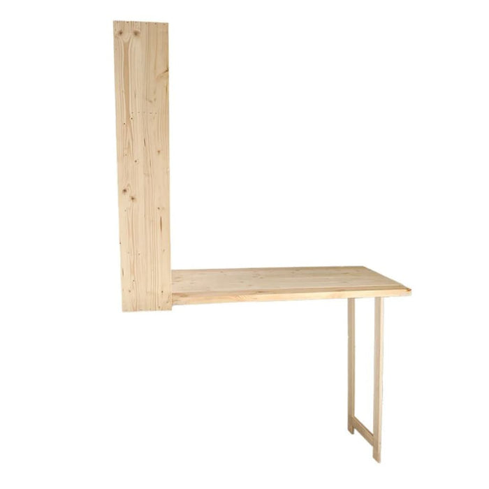 Esschert Design wall bar table with folding shelf L natural