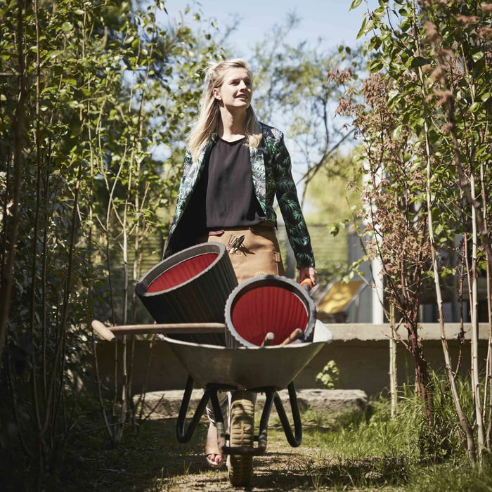 Capi Blumentopf Urban Tube Oval 54 x 52 cm Schwarz KBLT935