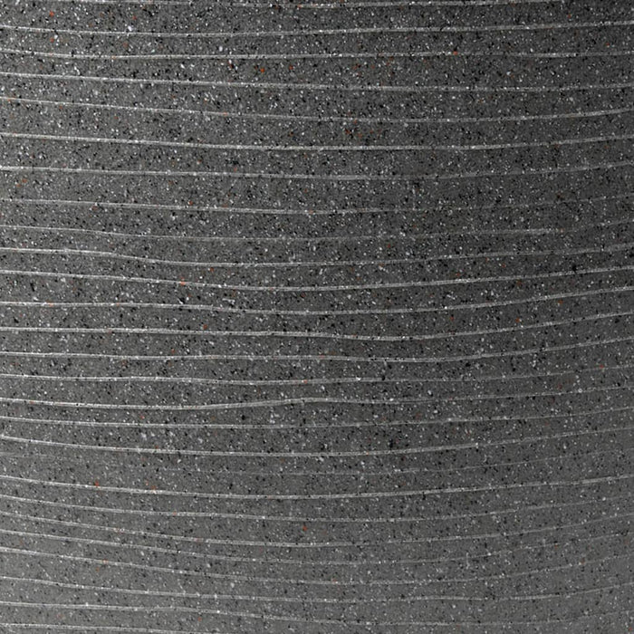 Capi Pflanzvase Arc Granite Konisch Niedrig 34x25 cm Anthrazit