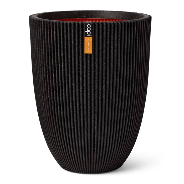 Capi Vase Groove Elegant 46x58 cm Black