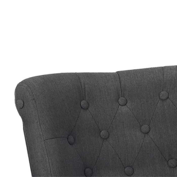 Französische Sessel 2 Stk. Grau Stoff
