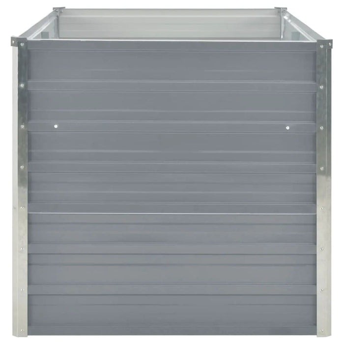 Hochbeet 160 x 80 x 77 cm Verzinkter Stahl Grau