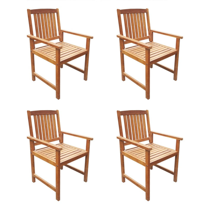 5 pcs. Garden dining group made of solid acacia wood