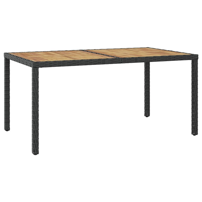 7-tlg. Garten-Essgruppe mit Auflagen Poly Rattan