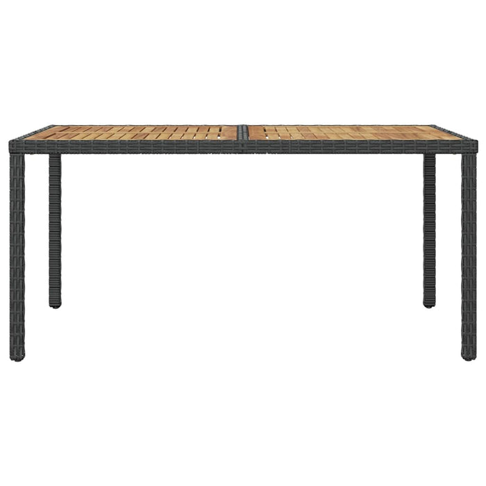 7-tlg. Garten-Essgruppe mit Auflagen Poly Rattan