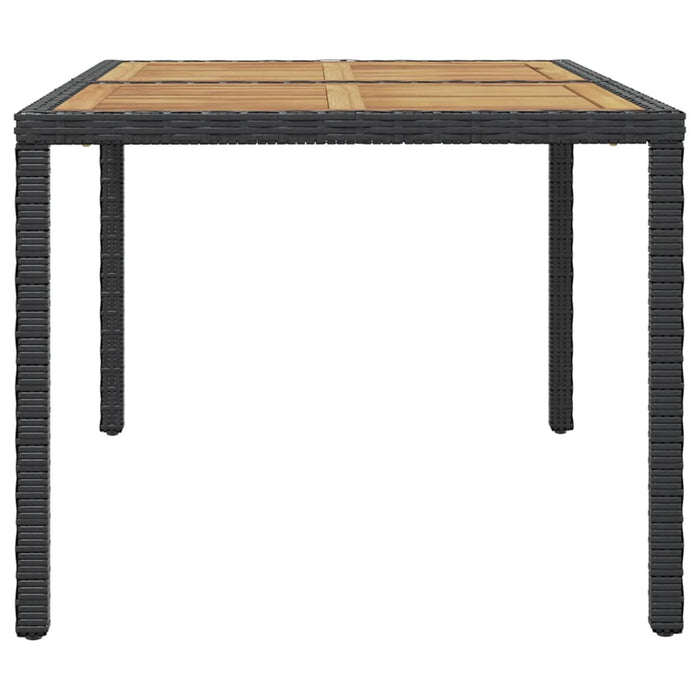 7-tlg. Garten-Essgruppe mit Auflagen Poly Rattan