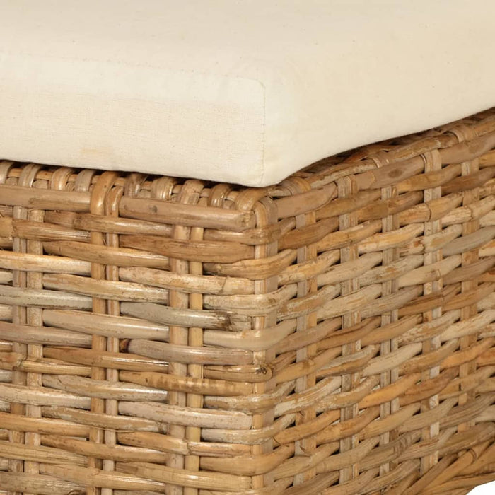 Esszimmerstühle 2 Stk. Kubu-Rattan Mangoholz