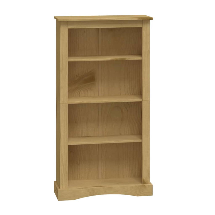 Bookcase 4 compartments Mexican style pine wood 81x29x150 cm