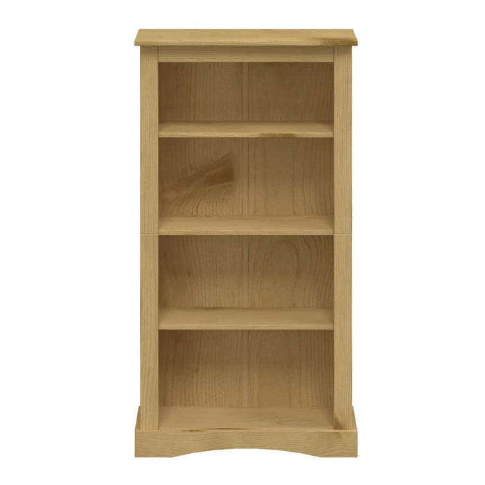 Bookcase 4 compartments Mexican style pine wood 81x29x150 cm