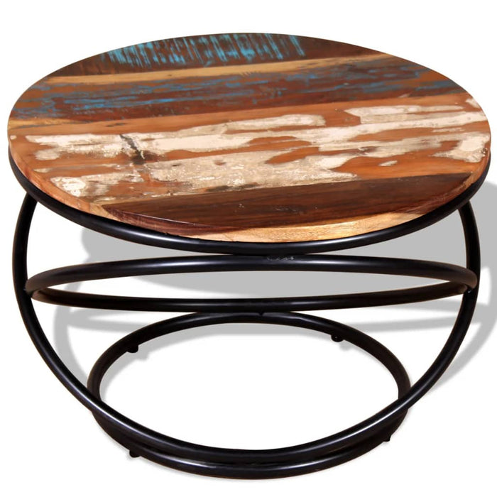 Coffee table reclaimed solid wood 60x60x40 cm