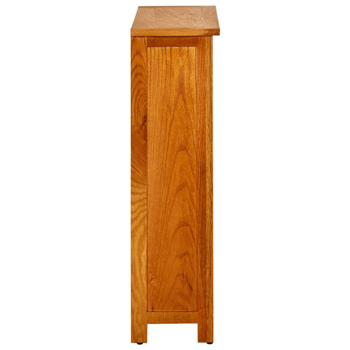 Bookcase 3 compartments 70x22.5x82 cm solid oak wood
