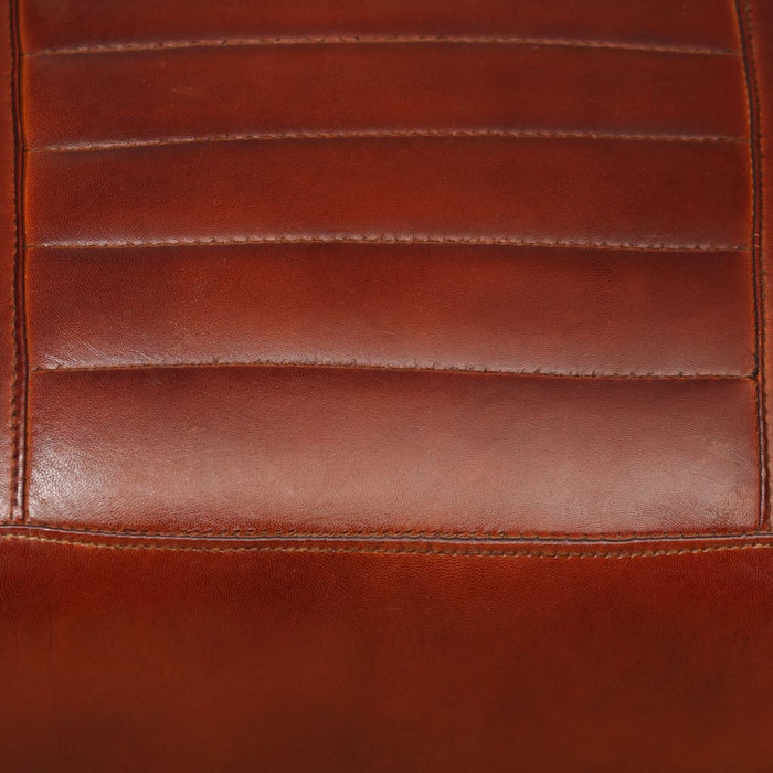 Loungesessel Braun Echtleder