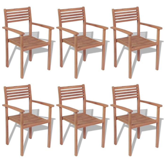 7 pcs. Garden dining group made of solid teak wood