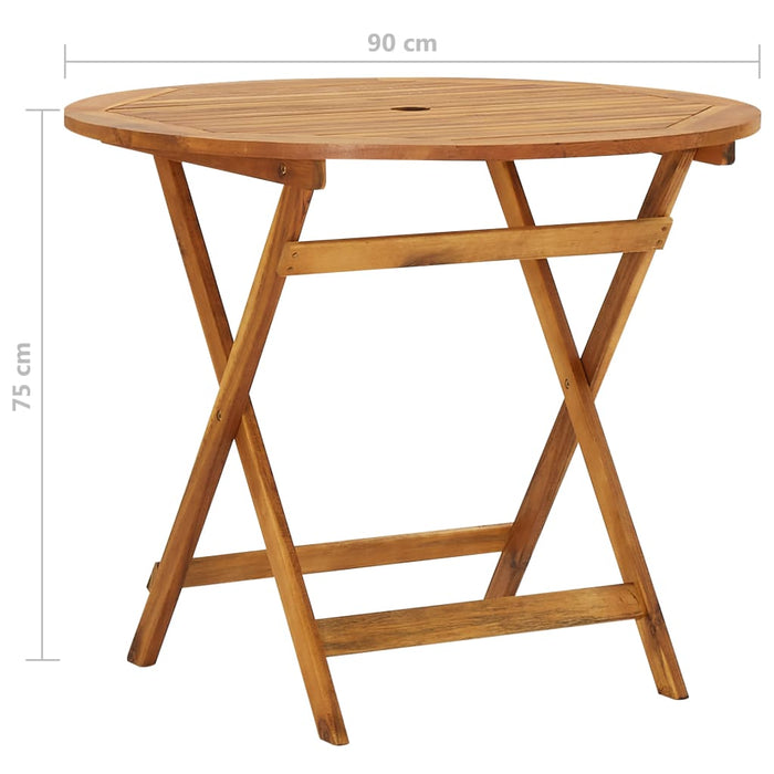 5-tlg. Garten-Essgruppe Klappbar Akazie Massivholz