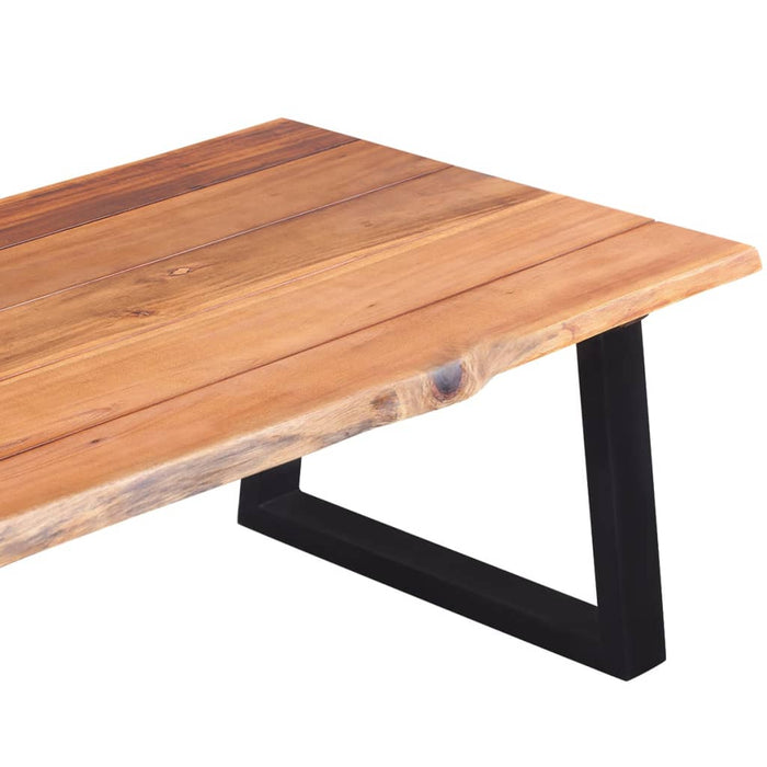 Coffee table solid acacia wood 110 x 60 x 40 cm