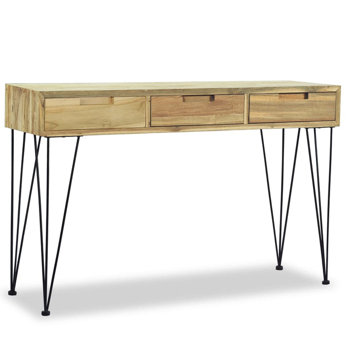 Konsolentisch Meike 120 x 35 x 76 cm Teak Massiv bei Atiaro.com