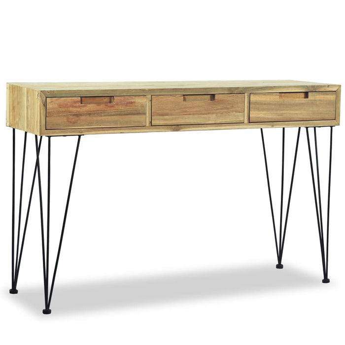 Konsolentisch Meike 120 x 35 x 76 cm Teak Massiv